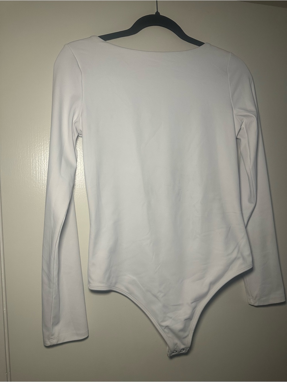 Express White Long-Sleeve Bodysuit